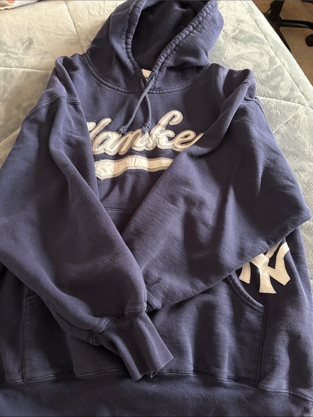 Navy Blue Pullover Hoodie Sweater